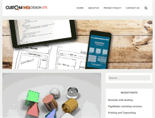 Tablet Screenshot of customwebdesignsite.com